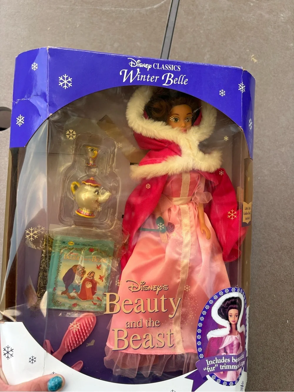 Vintage Mattel Barbie - Disney Classics Winter Belle Doll Beauty & the Beast